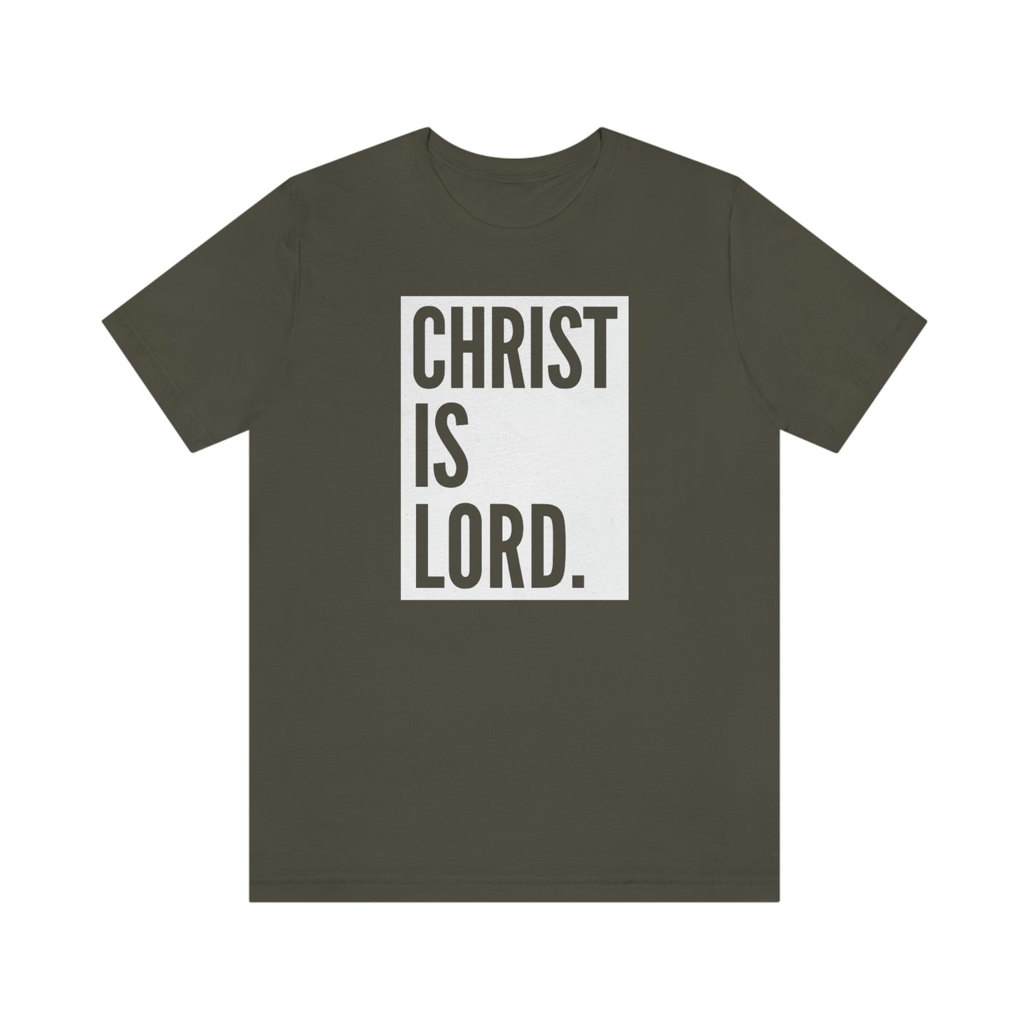 Gospel Affiliated Christ Is Lord Unisex Jersey Short Sleeve Tee