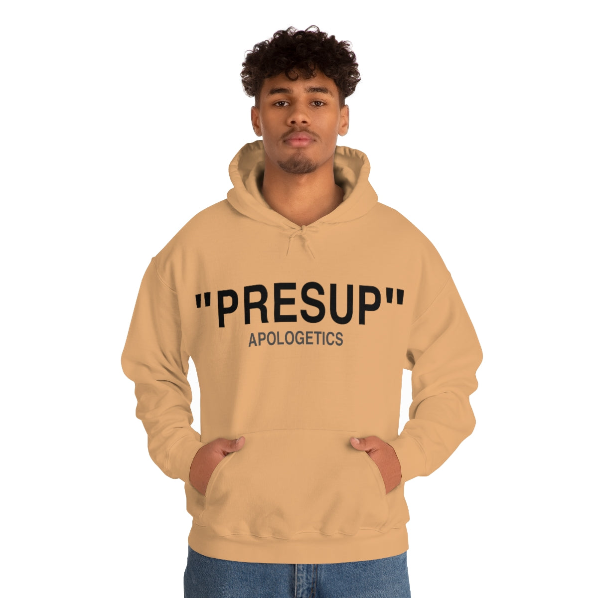 Gospel Affiliated Presup Black Print Unisex Heavy Blend™ Hooded Sweatshirt