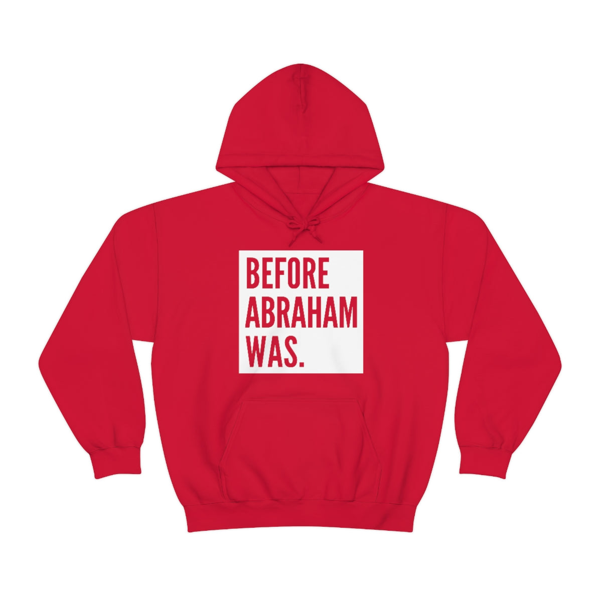 Gospel Affiliated Before Abraham Was Large Box Unisex Heavy Blend™ Hooded Sweatshirt