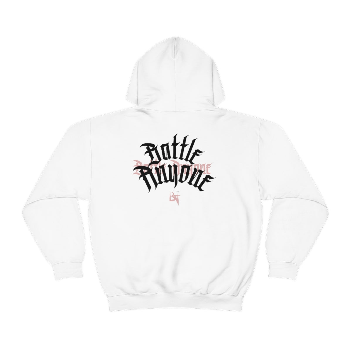 Battle Anyone Word Font Unisex Heavy Blend™ Hooded Sweatshirt