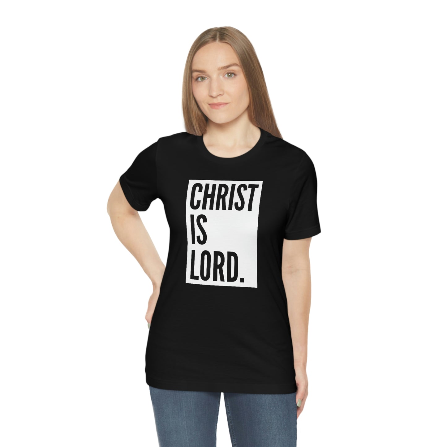 Gospel Affiliated Christ Is Lord Unisex Jersey Short Sleeve Tee