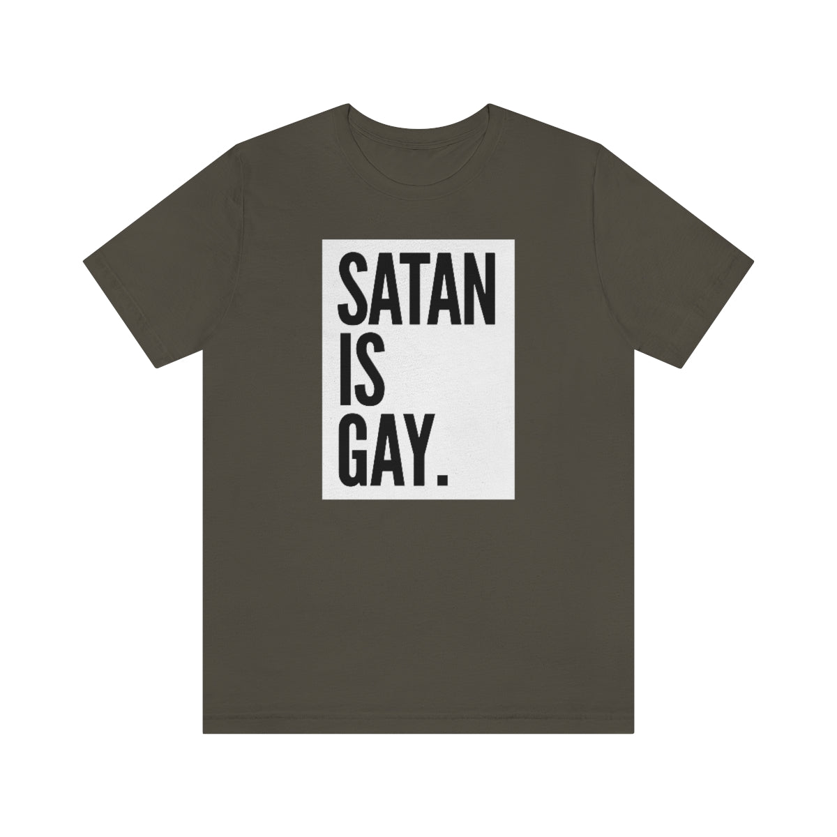 Satan Is Gay Unisex Jersey Short Sleeve Tee