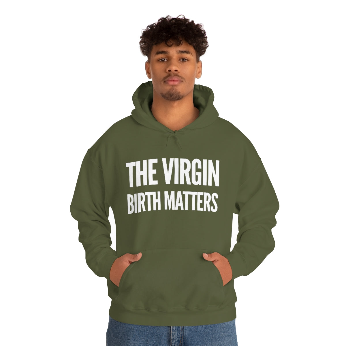 Gospel Affiliated The Virgin Birth Matters Unisex Heavy Blend™ Hooded Sweatshirt