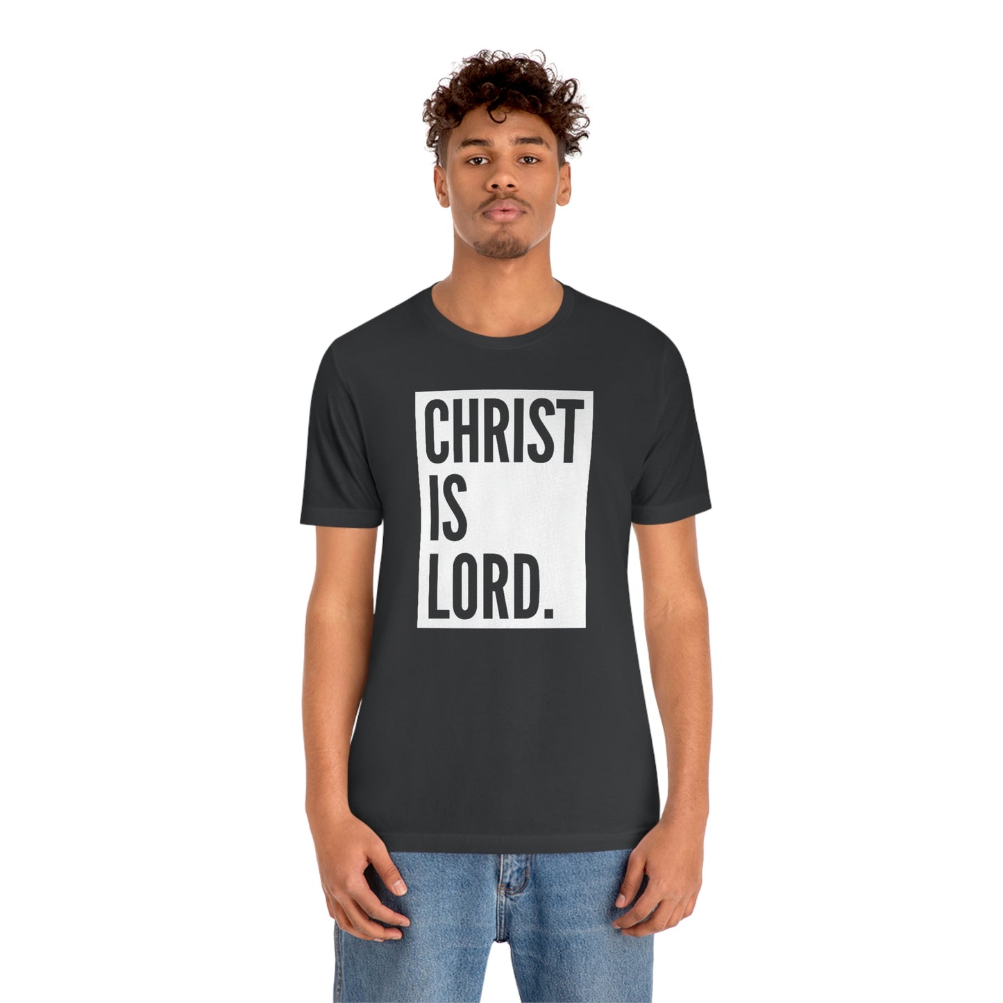 Gospel Affiliated Christ Is Lord Unisex Jersey Short Sleeve Tee