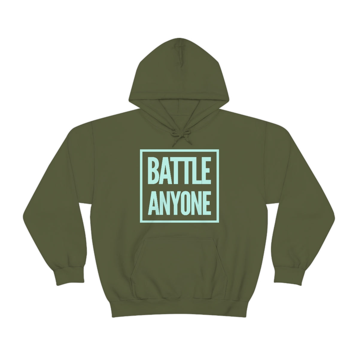 Battle Anyone Word Box Mint Print Unisex Heavy Blend™ Hooded Sweatshirt