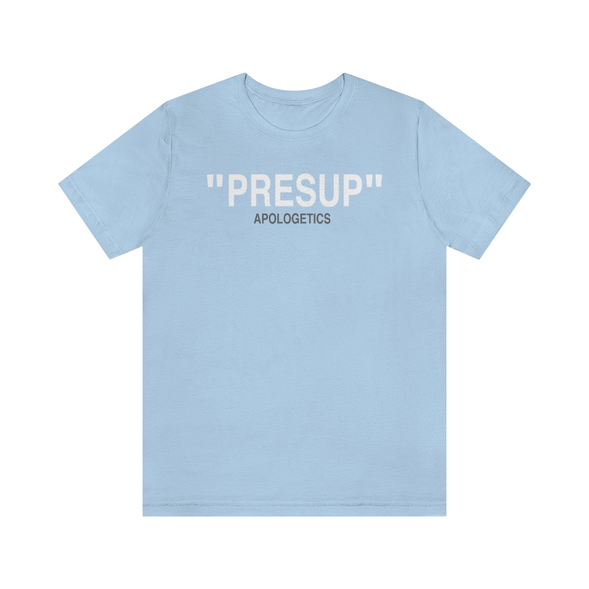 Gospel Affiliated Presup White Print Unisex Jersey Short Sleeve Tee