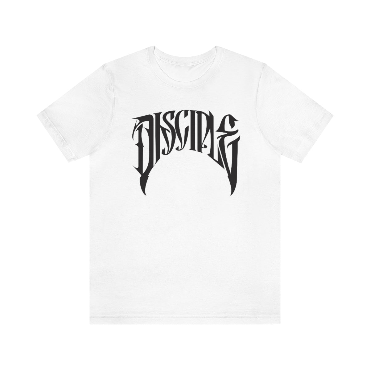 Gospel Affiliated Disciple Front Black Print Unisex Jersey Short Sleeve Tee