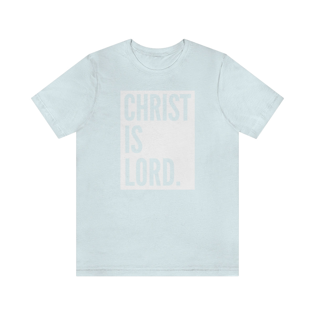 Gospel Affiliated Christ Is Lord Large Design Unisex Jersey Short Sleeve Tee