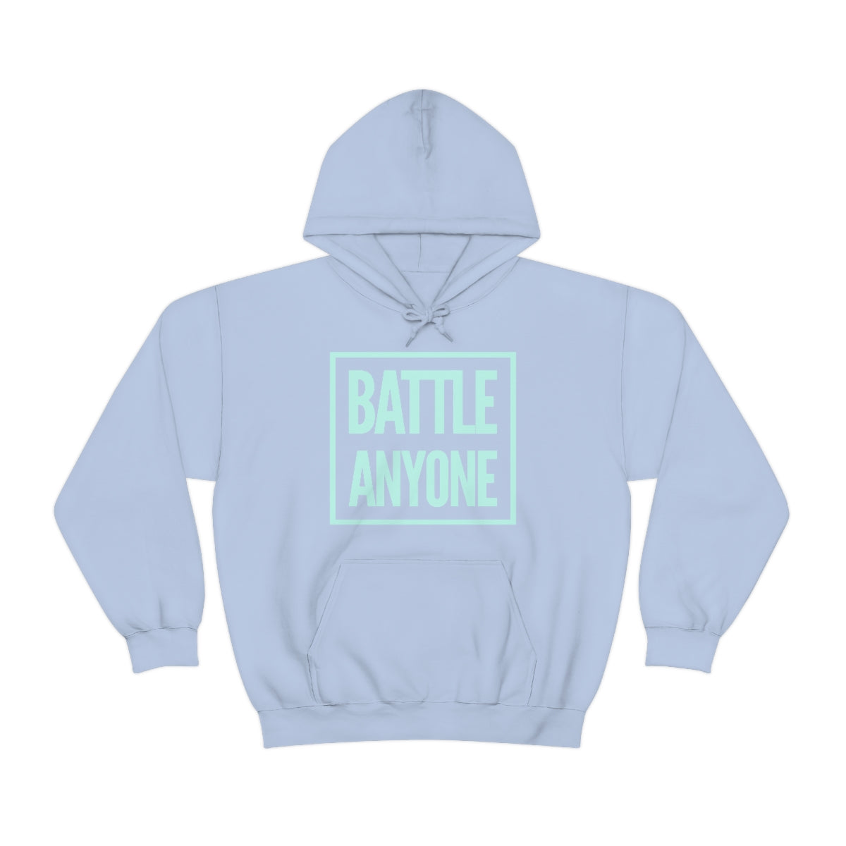 Battle Anyone Word Box Mint Print Unisex Heavy Blend™ Hooded Sweatshirt