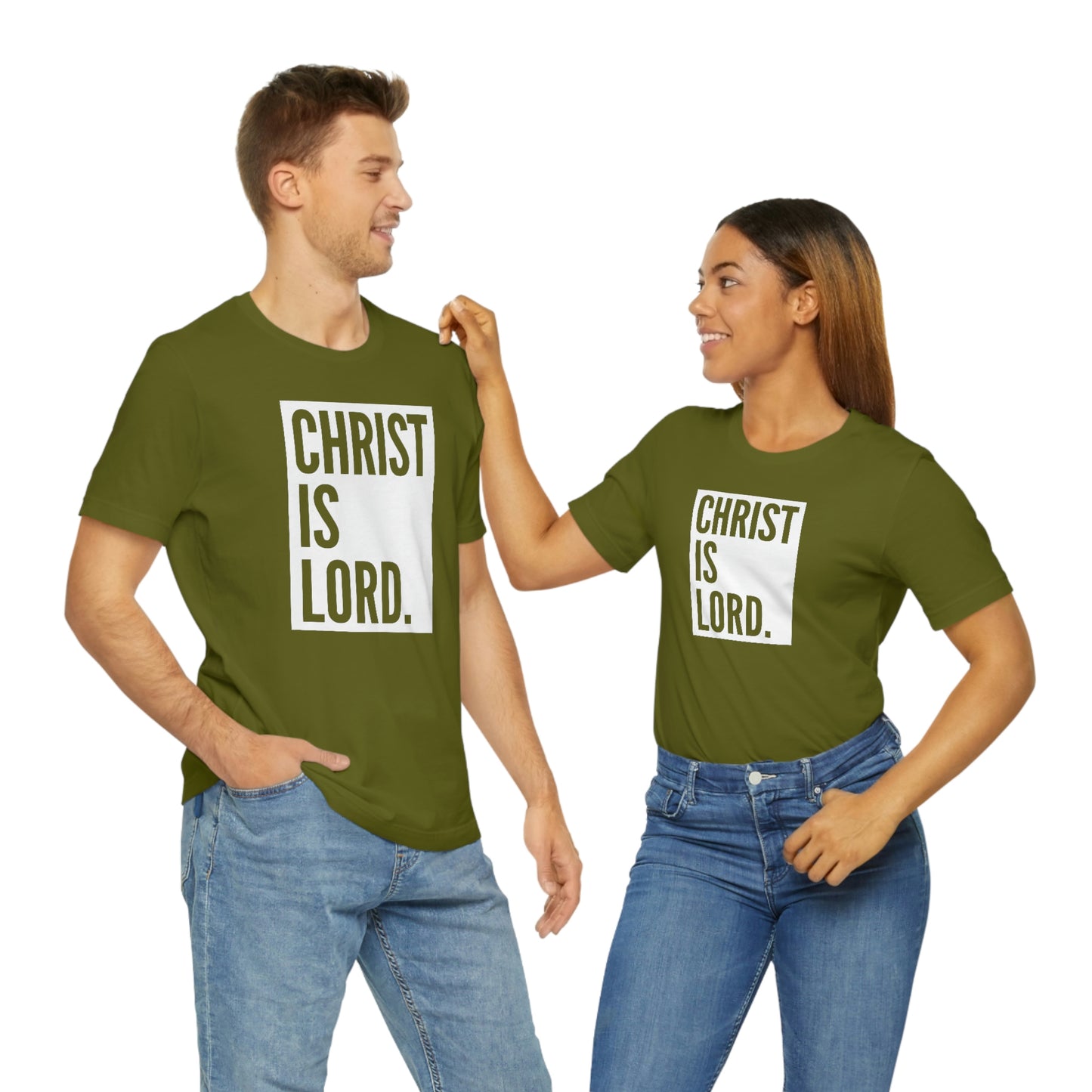 Gospel Affiliated Christ Is Lord Unisex Jersey Short Sleeve Tee