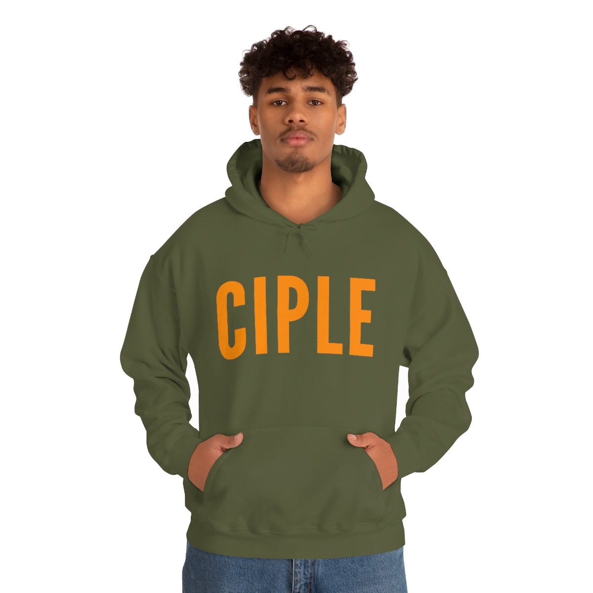 Gospel Affiliated Ciple Orange Print Unisex Heavy Blend™ Hooded Sweatshirt