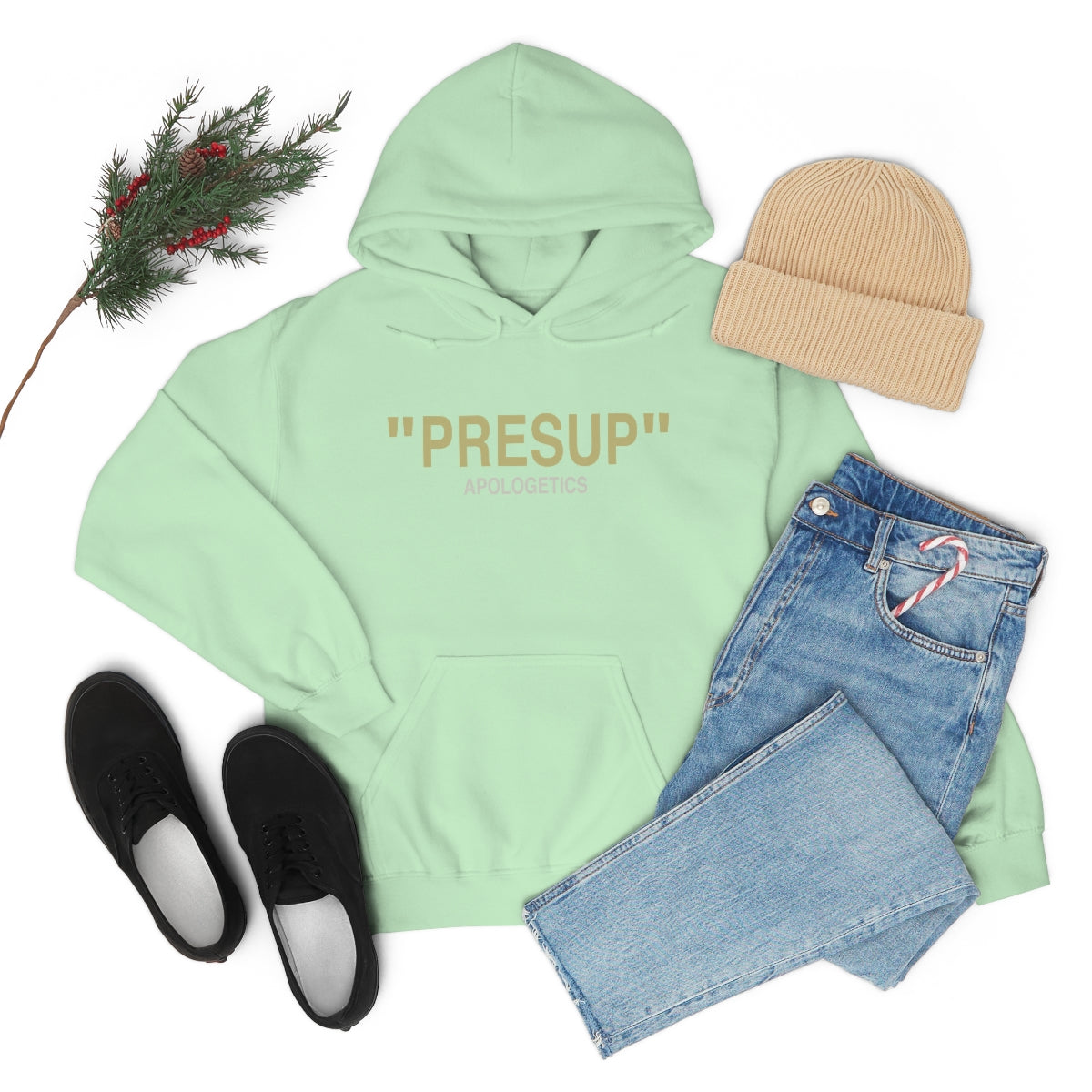 Gospel Affiliated Presup Tan Print Unisex Heavy Blend™ Hooded Sweatshirt