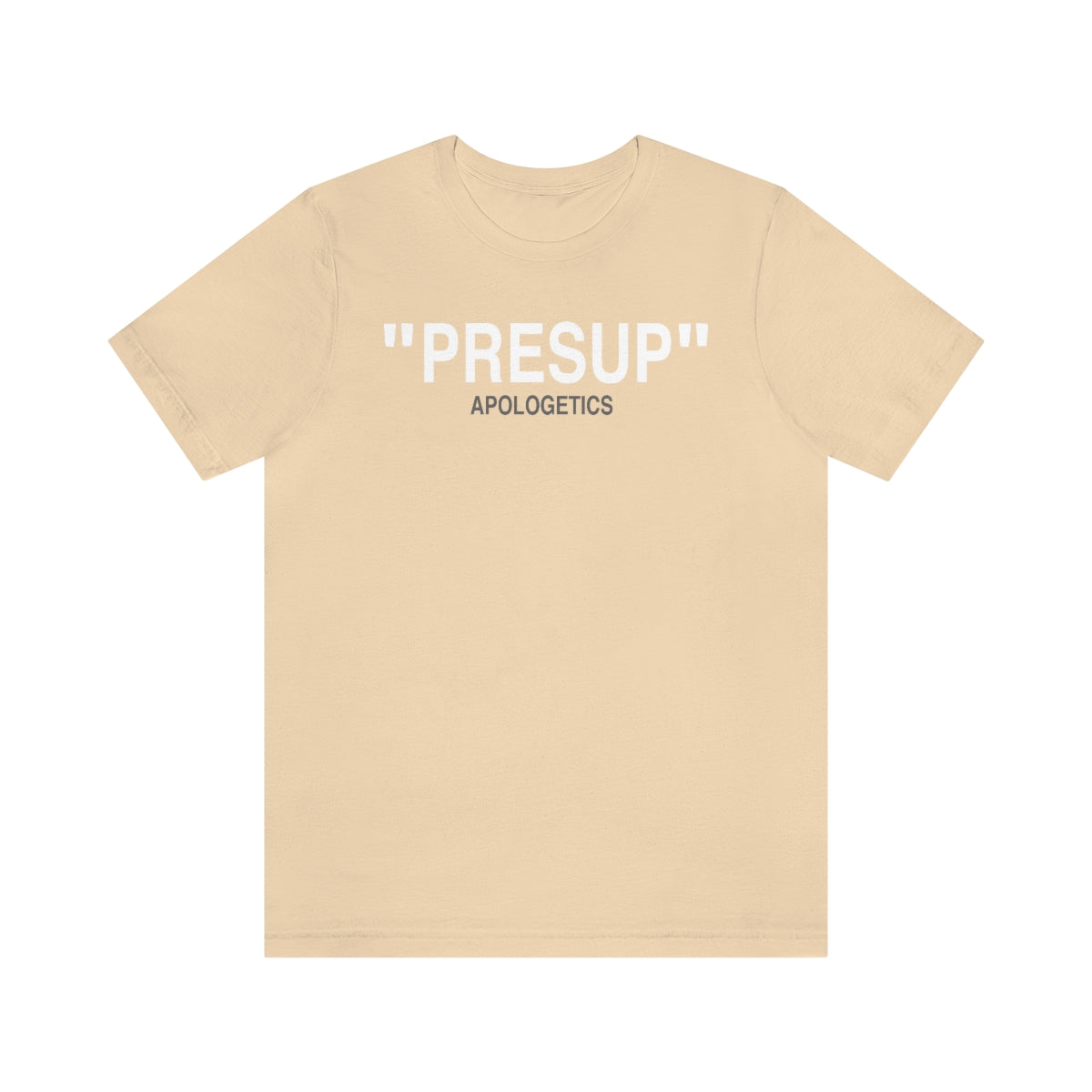 Gospel Affiliated Presup White Print Unisex Jersey Short Sleeve Tee