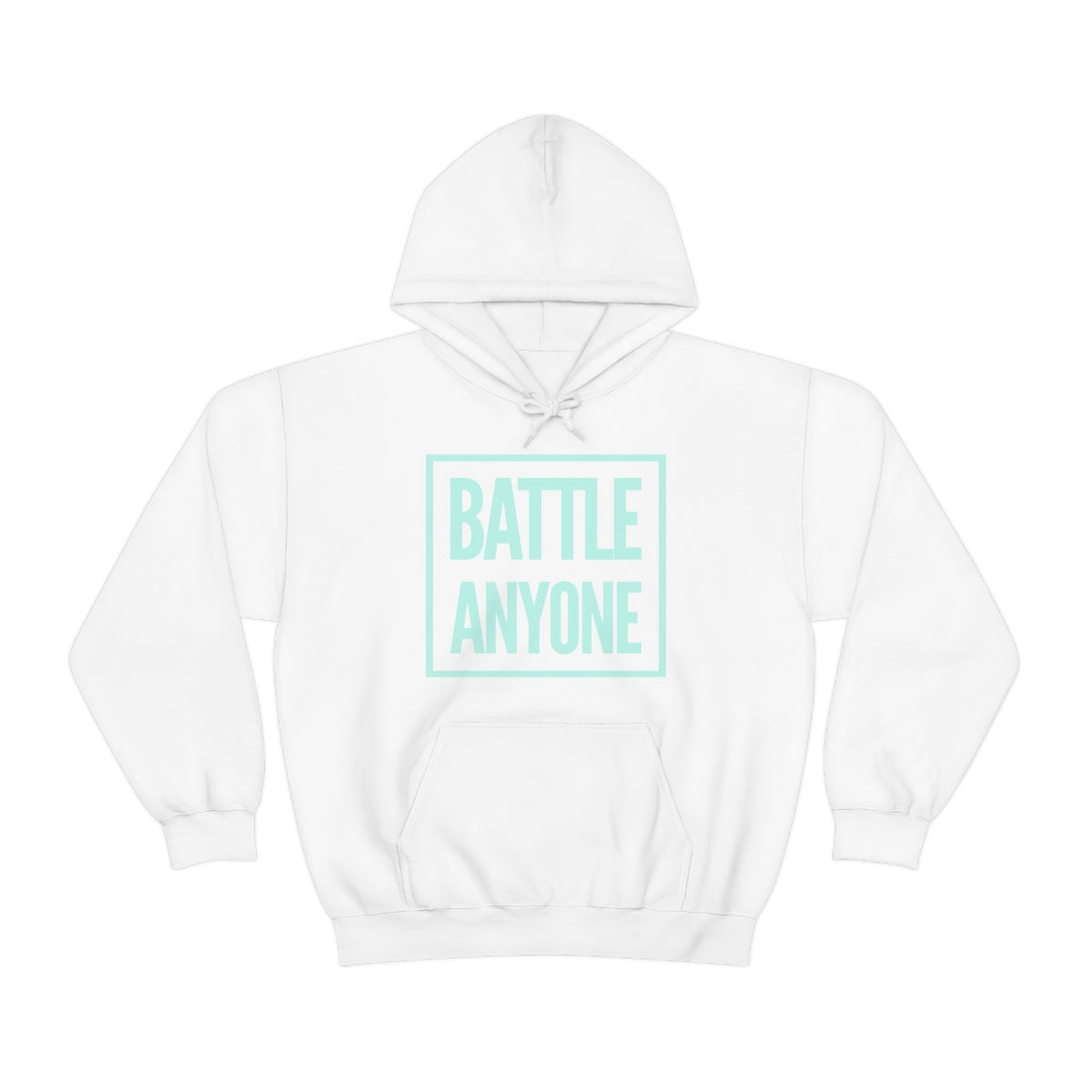 Battle Anyone Word Box Mint Print Unisex Heavy Blend™ Hooded Sweatshirt