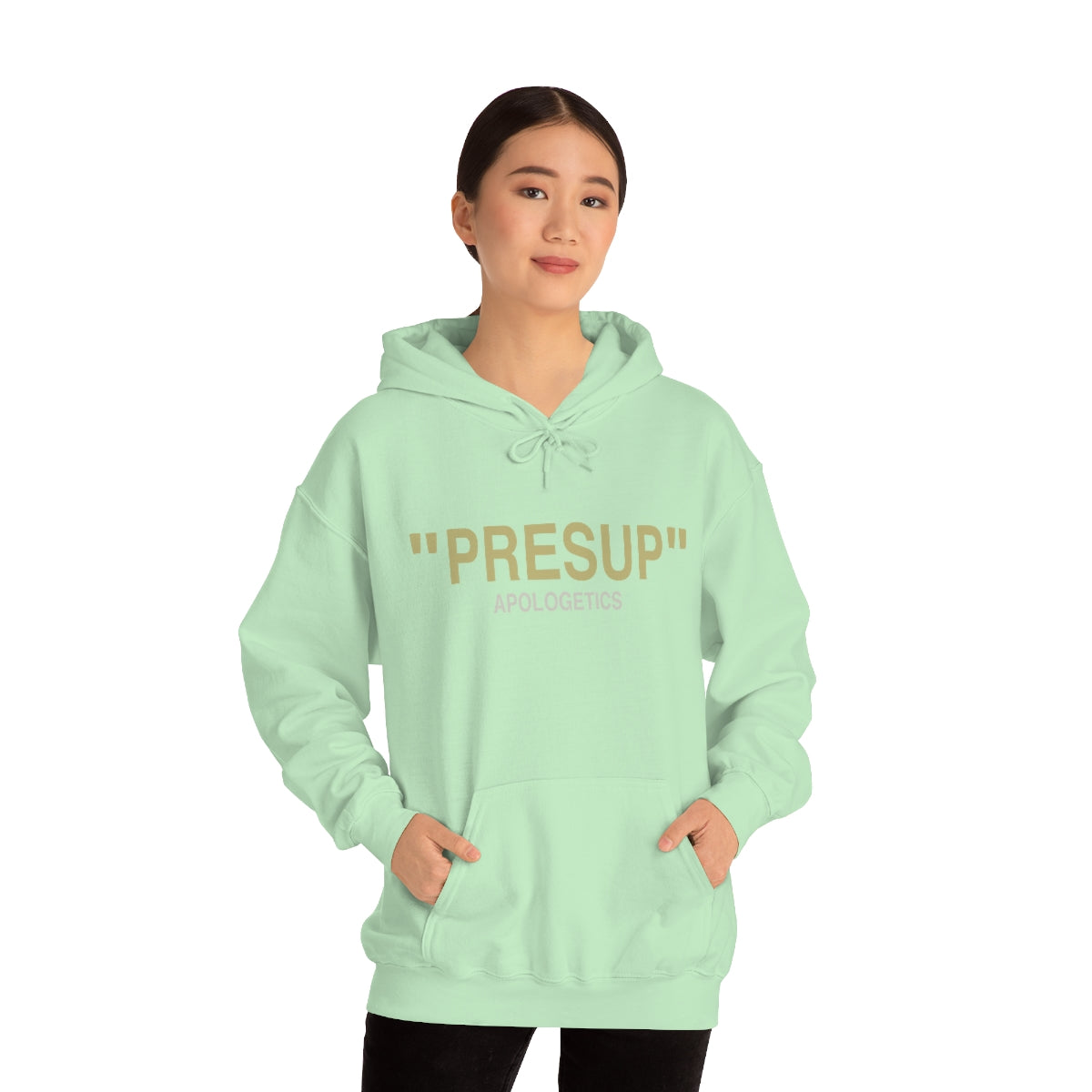 Gospel Affiliated Presup Tan Print Unisex Heavy Blend™ Hooded Sweatshirt