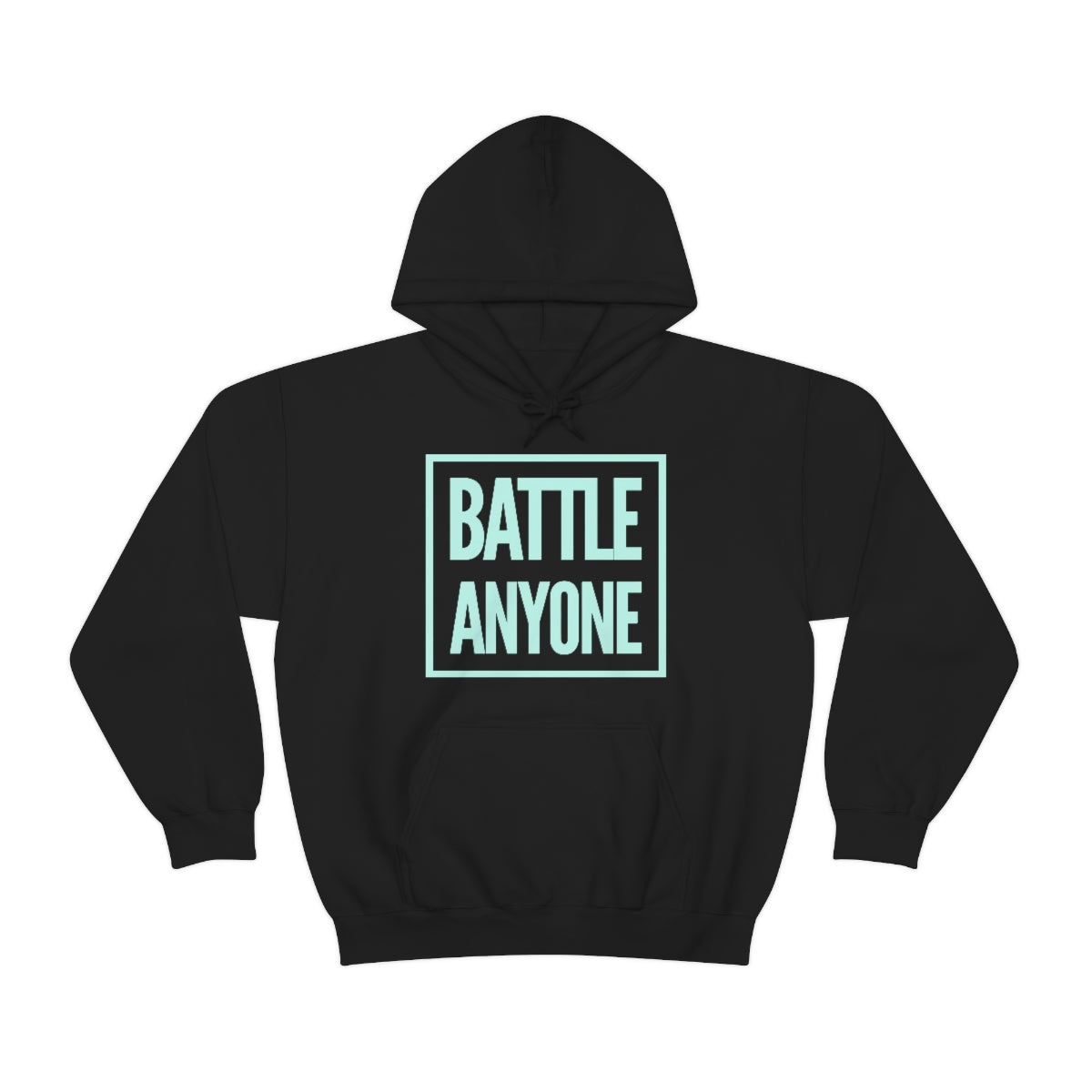 Battle Anyone Word Box Mint Print Unisex Heavy Blend™ Hooded Sweatshirt