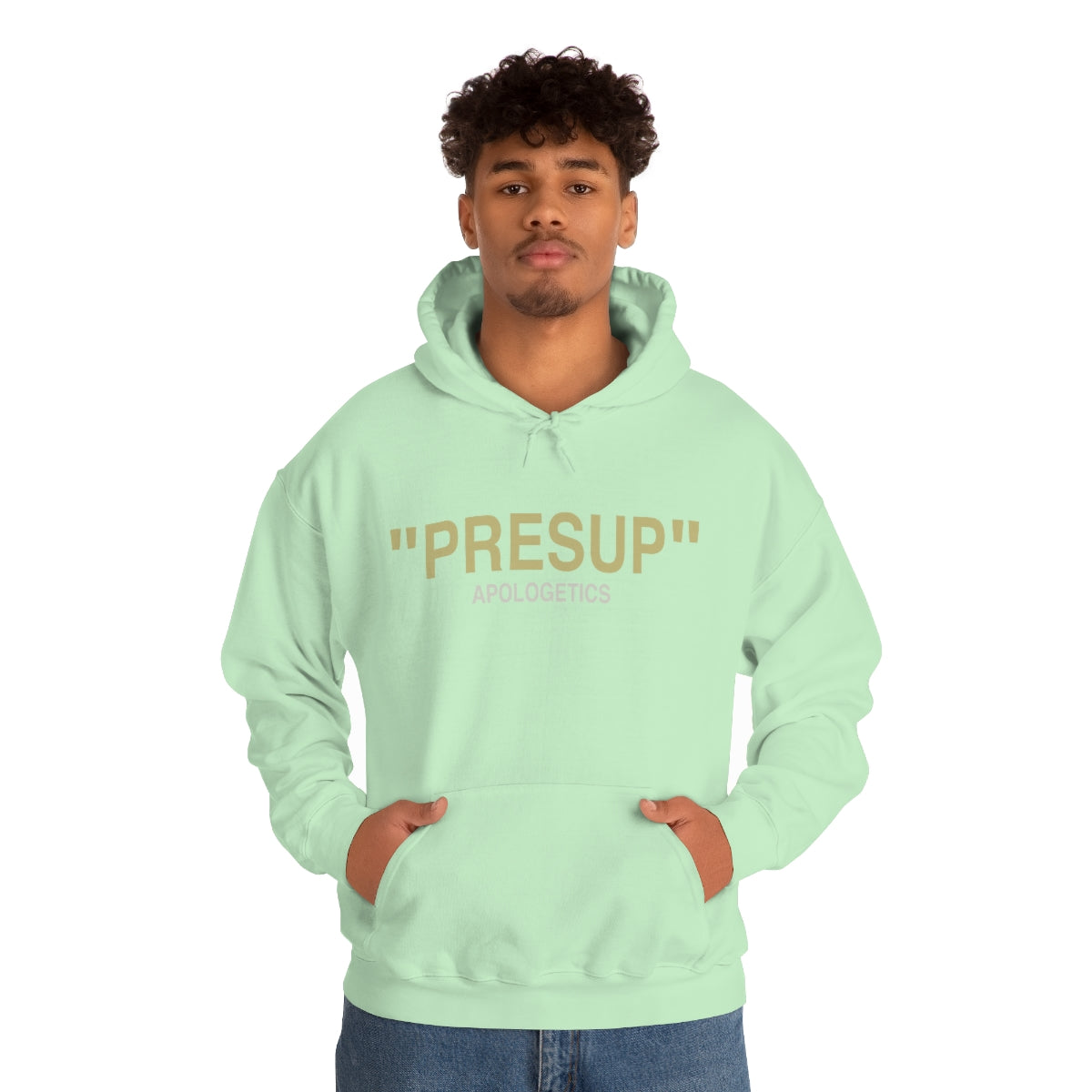 Gospel Affiliated Presup Tan Print Unisex Heavy Blend™ Hooded Sweatshirt