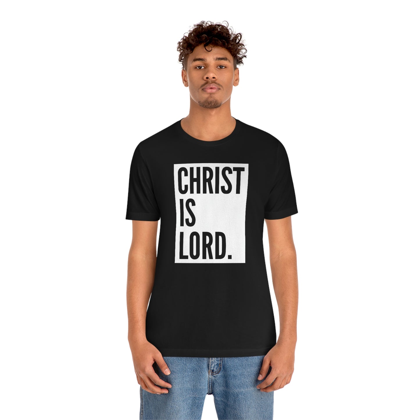 Gospel Affiliated Christ Is Lord Unisex Jersey Short Sleeve Tee