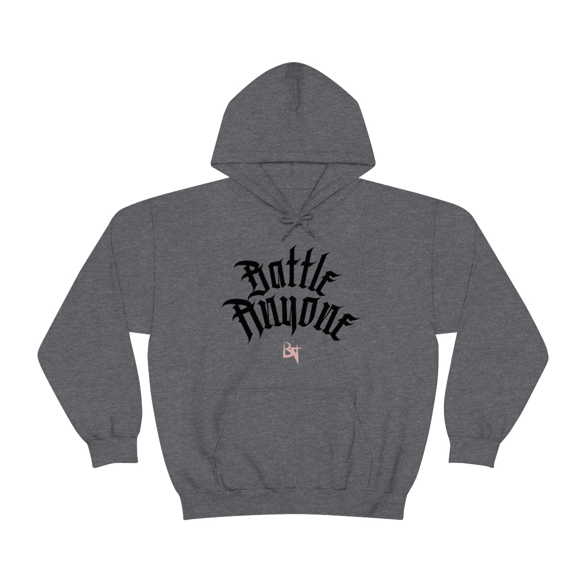 Battle Anyone Word Font Unisex Heavy Blend™ Hooded Sweatshirt