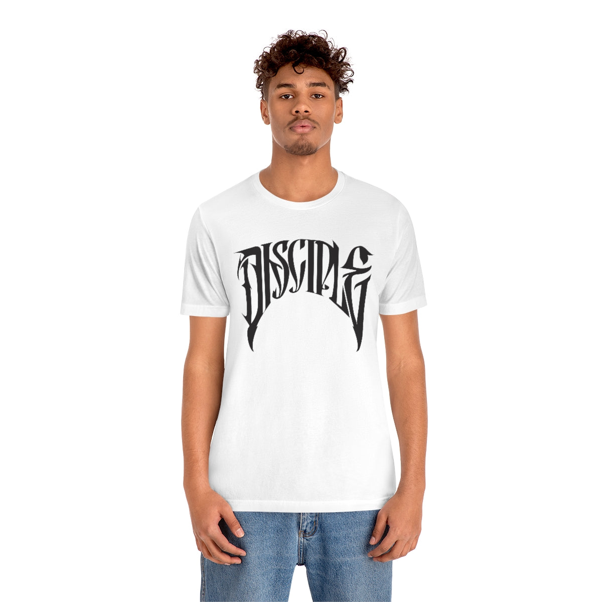 Gospel Affiliated Disciple Front Black Print Unisex Jersey Short Sleeve Tee