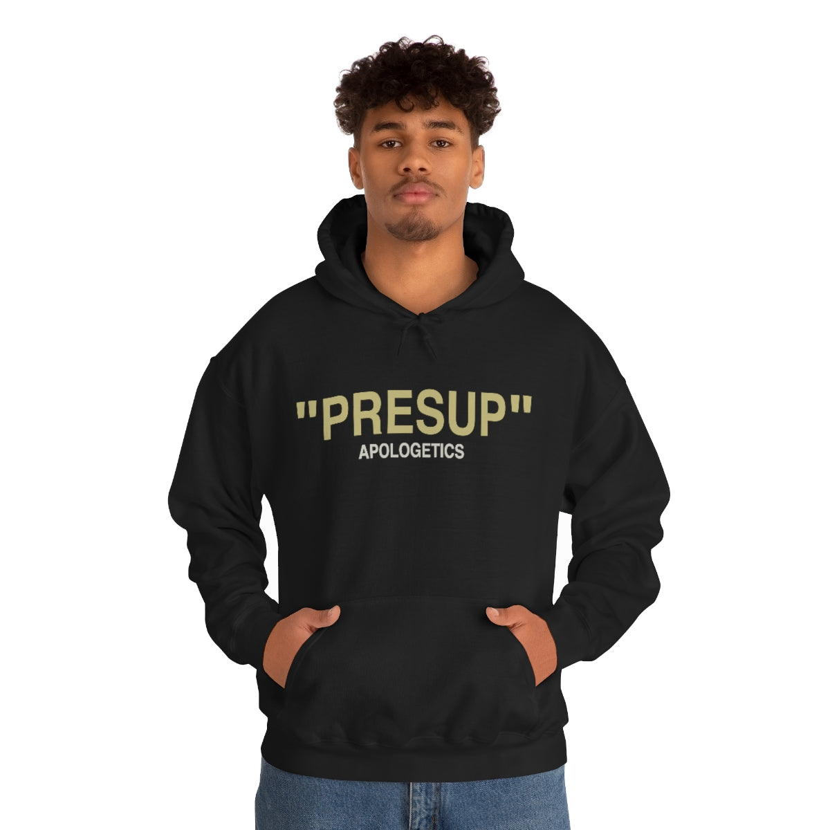 Gospel Affiliated Presup Tan Print Unisex Heavy Blend™ Hooded Sweatshirt