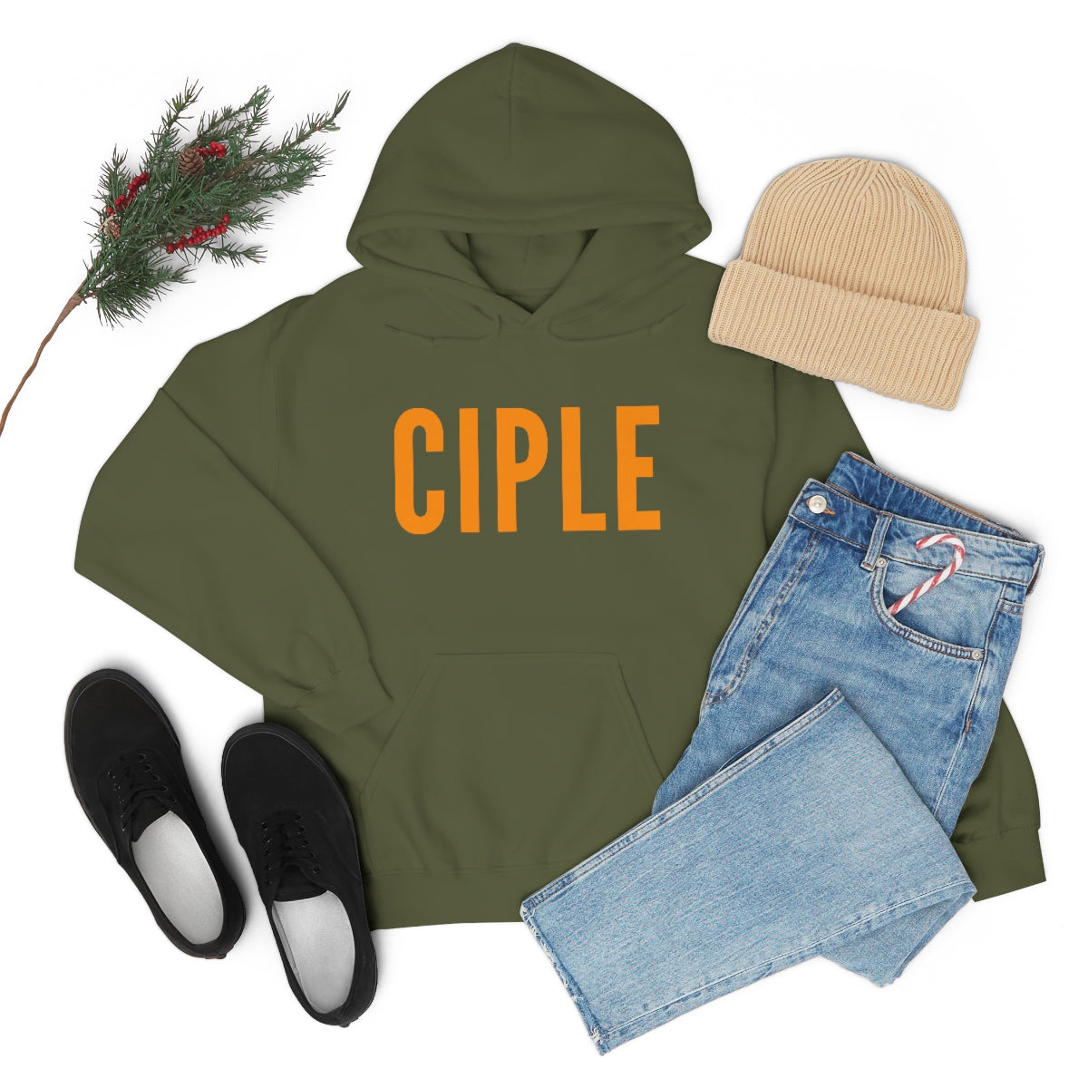 Gospel Affiliated Ciple Orange Print Unisex Heavy Blend™ Hooded Sweatshirt