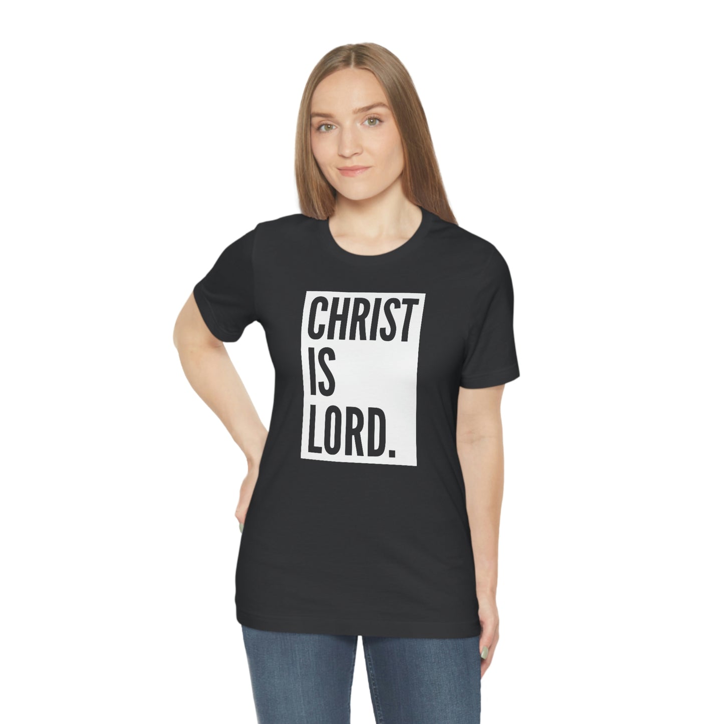 Gospel Affiliated Christ Is Lord Unisex Jersey Short Sleeve Tee